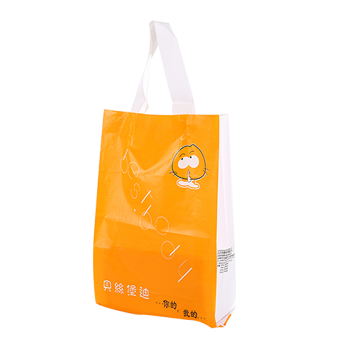 橙色购物手提PO塑料袋订制
