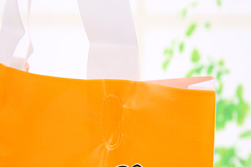 橙色购物手提PO塑料袋